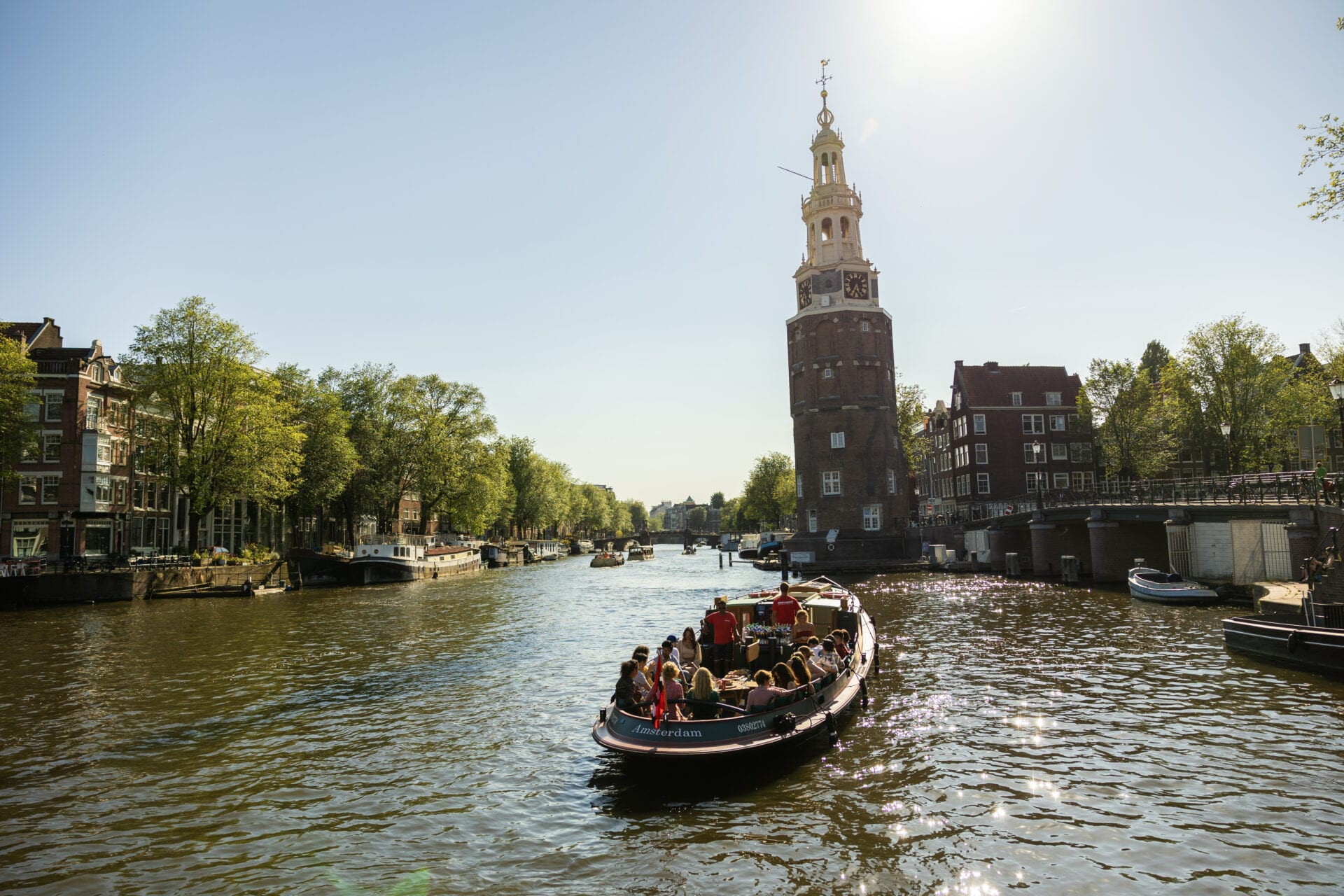The canals by boat